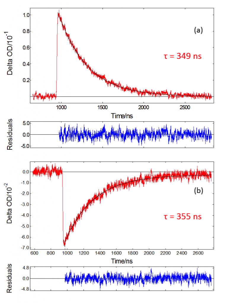 Kinetic TA traces - Flash Photolysis