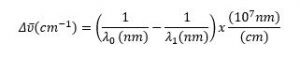 What is raman spectroscopy: Raman shift equation