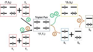 The suggested mechanisms for excimer formation in triplet triplet annihilation upconversion 